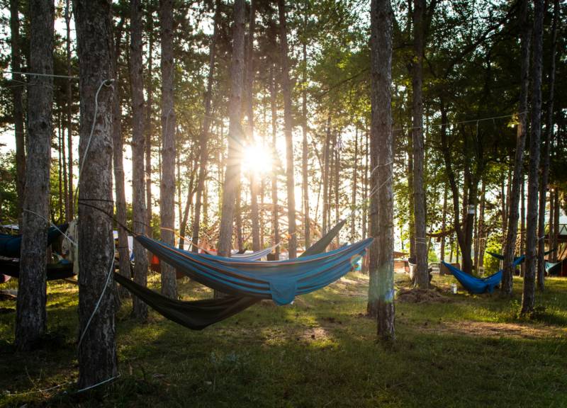 hammock or tent camping