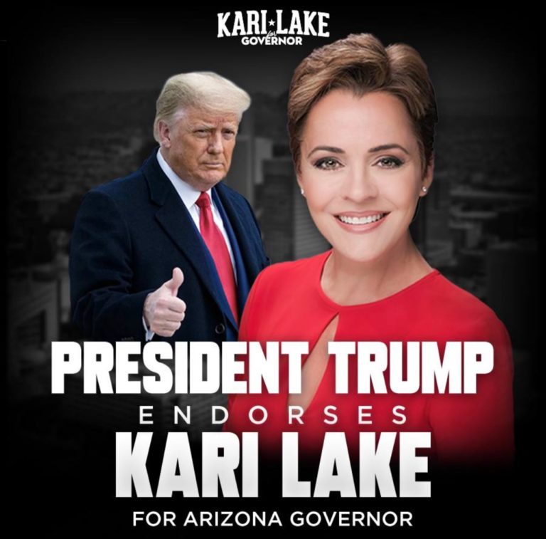 President Trump Endorses Kari Lake For Governor of Arizona: “Strong On Crime, Will PROTECT OUR BORDER, Second Amendment, Military, Vets, And Will Fight To Restore ELECTION INTEGRITY”