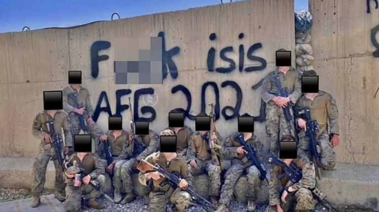 “It was a Slap in the Face:” Just Days After a Terrorist Attack Killed 13 Troops, US Marines Reveal They Were Forced to Wipe Away Messages They Left For the Taliban and Pick up Trash Before Turning Over Control of Kabul Airport