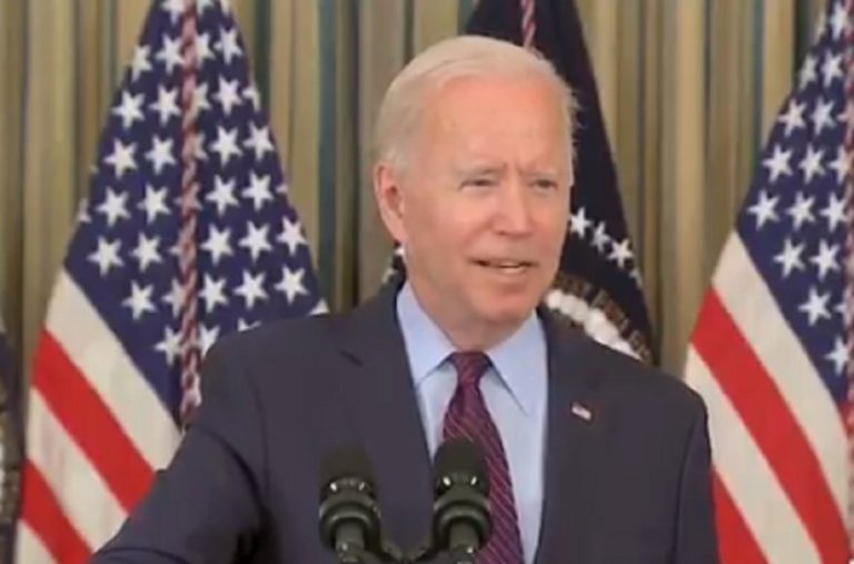 WATCH: Biden Says Sinema Being Chased Into the Bathroom By Activists is ‘Part of the Process’