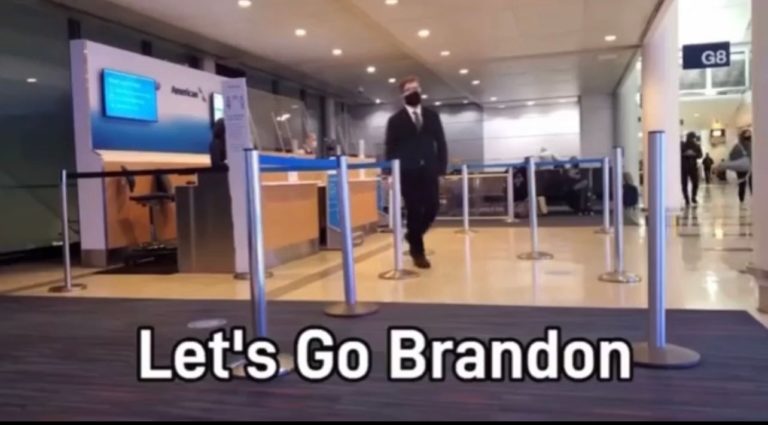 HILARIOUS! Passenger Trolls Airline Into Paging “Let’s Go Brandon” on Intercom at Chicago Airport in a Viral Video