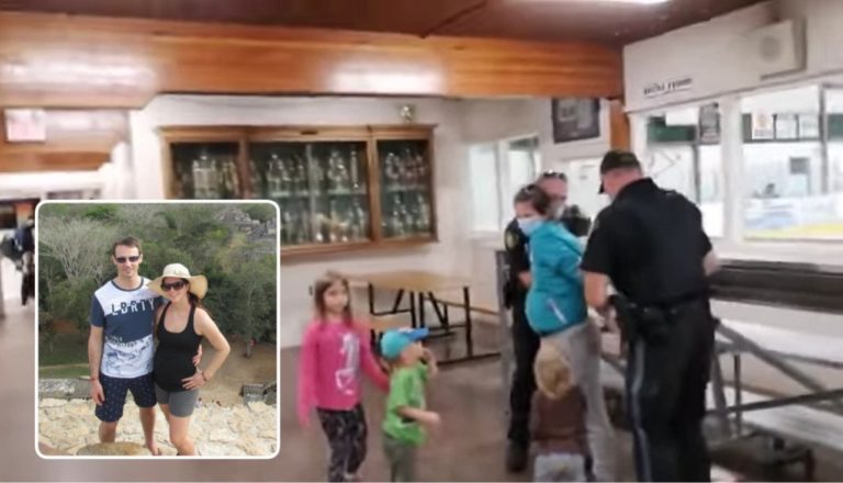 Watch: Officers Arrest Woman in Front of Her Crying Children for Allegedly Failing to Show Vaccination Status during a Public Activity at the Arena