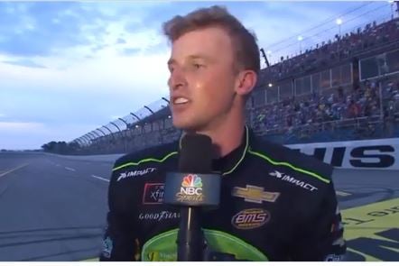 WOW! Must See How NBC Hack Attempts Desperate Damage Control as NASCAR Crowd Chants “F*** Joe Biden” Behind Winner Brandon Brown (VIDEO)