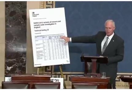 BOOM! Sen. Ron Johnson Drops Truth-Bomb on Senate Floor – 63% of UK Delta Deaths in Last 7.5 Months Were Fully Vaccinated (VIDEO)