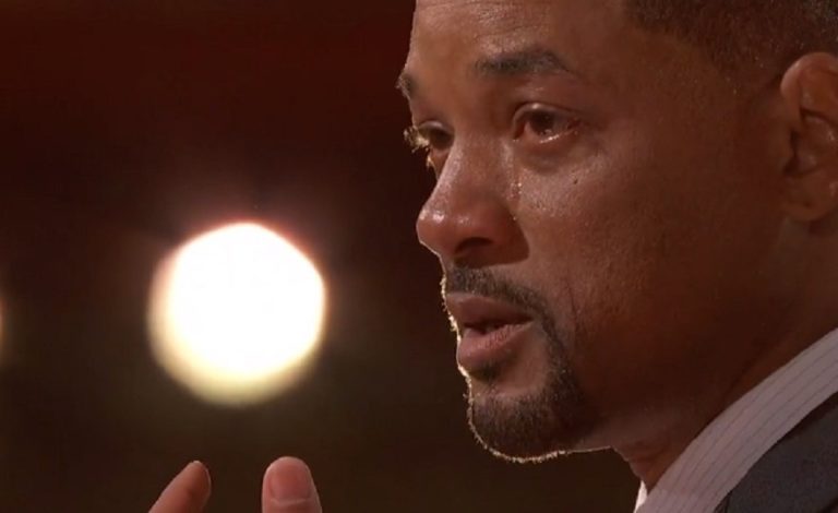 WATCH: Will Smith Wins Best Actor Award and Cries After Slapping Chris Rock On Oscar Stage