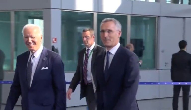 Joe Biden is the Only World Leader to Not Take Questions From Reporters Upon Arrival at NATO Headquarters (VIDEO)