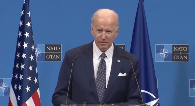 Biden Mumbles About Nazis, Repeats ‘Very Fine People Hoax’ When Asked About Trump at NATO Summit (VIDEO)