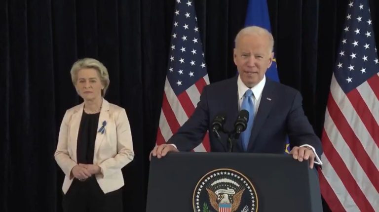 Biden Says the Gas Crisis is an “Opportunity” to “Double Down on Our Own Clean Energy Goals” (VIDEO)