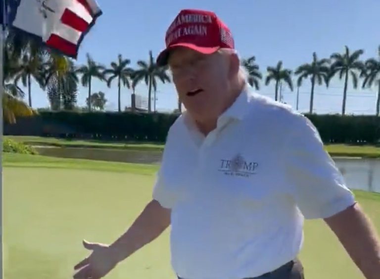 Legend: Trump Hits a Hole-in-One on Florida Golf Course