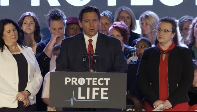 Florida Governor Ron DeSantis Signs Bill Banning 15-Week Abortion Into Law