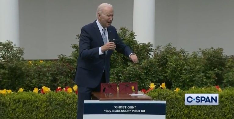 Biden Holds Up Ghost Gun Kit to Showcase How Easy it is to Assemble, Demands Universal Background Checks (VIDEO)