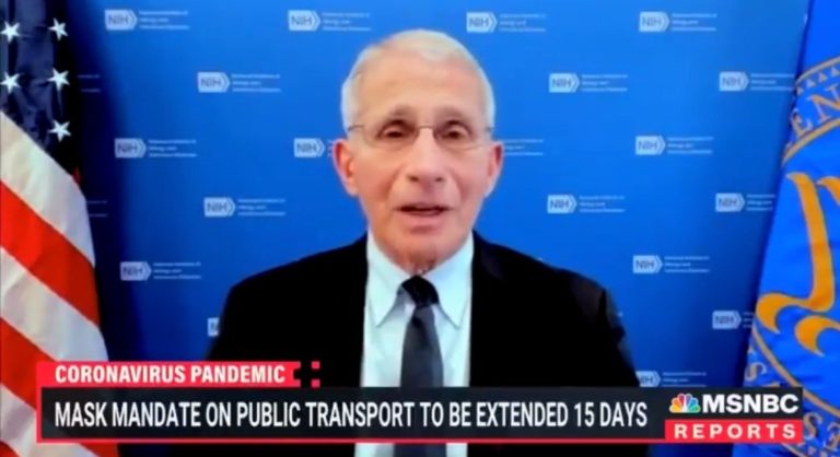 “I Would Agree That We Really Do Need More Time” – Fauci Agrees with Biden’s Decision to Extend Travel Mask Mandate (VIDEO)