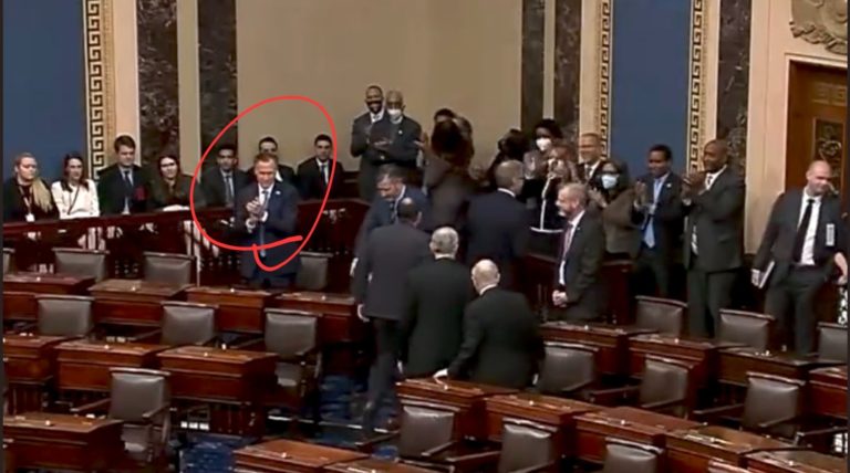 RINOs Celebrate Openly With Dems: Mitt Romney and Lisa Murkowski Stay and Applaud Ketanji Jackson’s SCOTUS Confirmation as Republican Colleagues Walk Out in Disgust – (VIDEO)