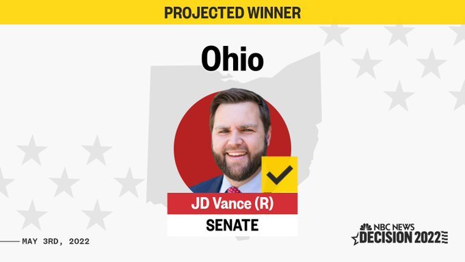 UPDATE: Trump Endorsed Candidate J.D. Vance Wins Ohio GOP Senate ...