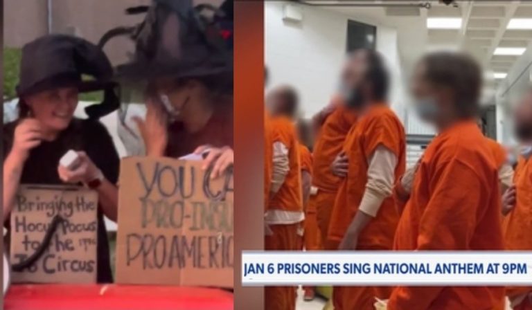 Wretched Leftists Taunt Ashli’s Babbitt’s Mother and J6 Prisoners Outside DC Gitmo: ‘You’re a F*cking Dumb B*tch! I Hope you Sh*t Watery Diarrhea For The Rest Of Your Life’