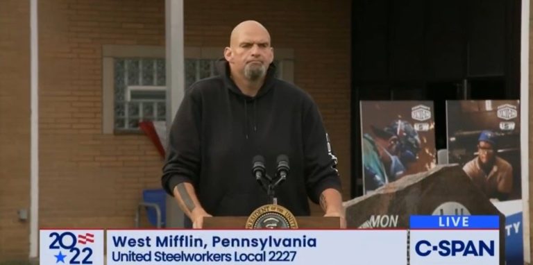 A Confused John Fetterman Struggles to Speak at Pennsylvania Steelworkers Union Hall (VIDEO)