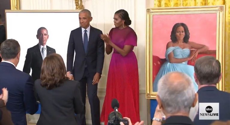 White House Portrait Unveiling Ceremony For Obamas Full of Awkward Moments (VIDEO)