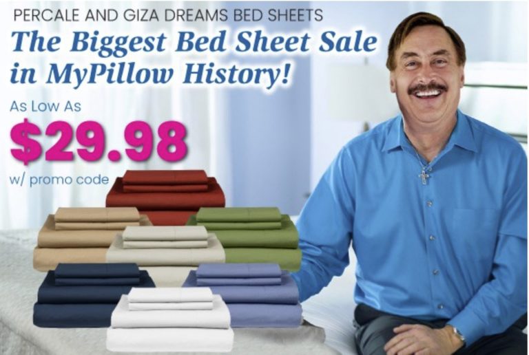 Sale Of The Year: MyPillow’s Giza Dream Sheets And Percale “Cool” Sheets At Huge Discounts