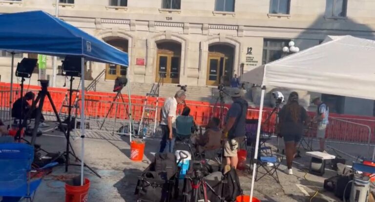 DEVELOPING: Trump Indictment Watch: Reporters Swarm Fulton County Courthouse (VIDEO)