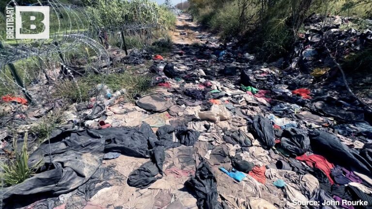 Stunning Video Shows Tons of Garbage Left Behind by Illegal Immigrants at the Texas Border