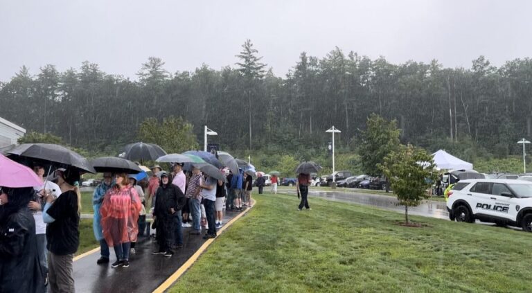 WATCH LIVE: Thousands Turn Out in Pouring Rain to See President Trump Deliver Remarks in New Hampshire on One Year Anniversary of Biden’s Mar a Lago Raid