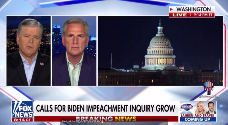 Kevin McCarthy Still Talking About “Following the Investigation”… Won’t Force Impeachment (VIDEO)