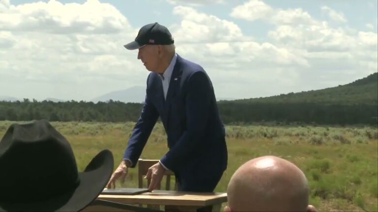 HE’S SHOT: Joe Biden Spins Around in a Circle, Salutes the Audience Before Shuffling Away After Climate Change Speech (VIDEO)